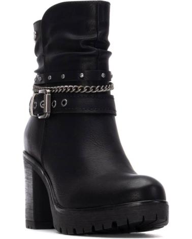 REFRESH STIEFELETTE 17291703 SCHWARZ MIT KETTEN UND SCHNALLE NEGRO