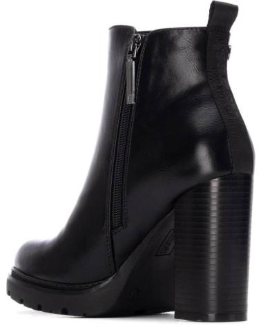 STIVALETTI CON TACCO REFRESH MODELLO 172923 NERO CON PLATEAU NEGRO