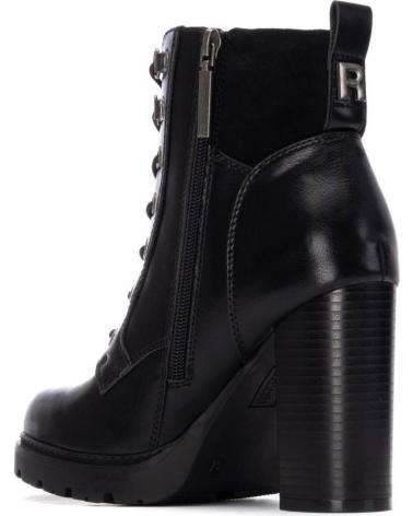 BOTÍN REFRESH 17292601 NEGRO CON CORDONES Y TACÓN ANCHO NEGRO