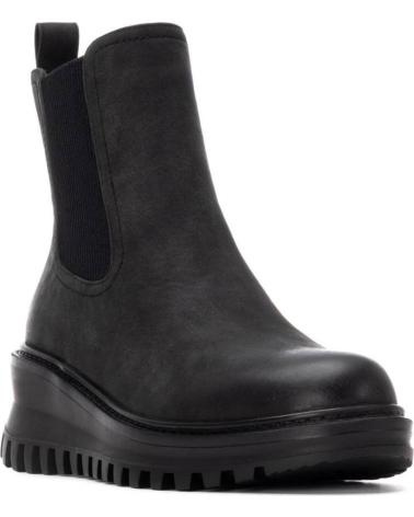 REFRESH 172983 NERO – STIVALETTO CHELSEA CON SUOLA CARRARMATO NEGRO