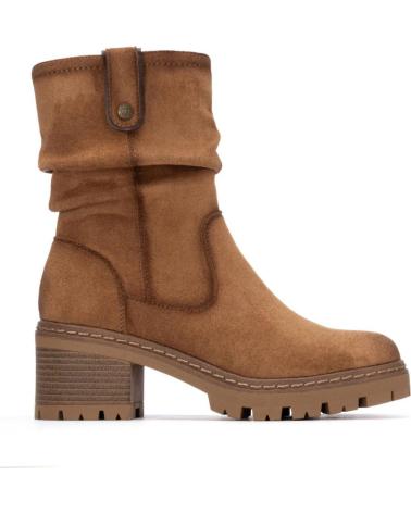 BOTAS REFRESH 173021 TAUPE COM SOLA TRATORADA E DETALHE FRANZIDO TAUPE