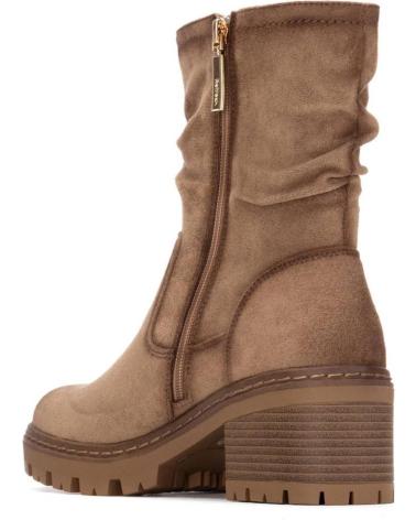 BOTAS REFRESH 173021 BEGE COM SOLA TRATORADA E DETALHE FRANZIDO BEIGE