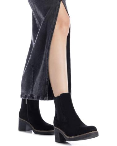 REFRESH 173039 STIVALETTO CHELSEA NERO CON TACCO BLOCCO NEGRO