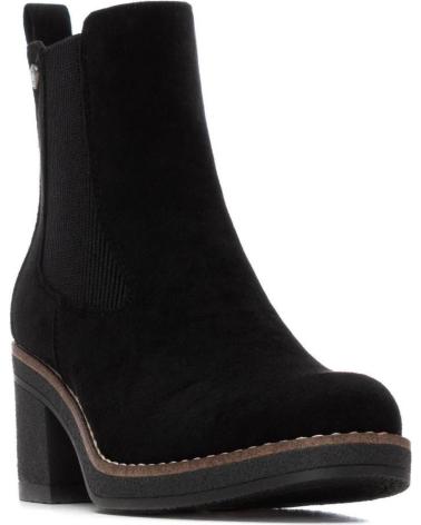 REFRESH 173039 STIVALETTO CHELSEA NERO CON TACCO BLOCCO NEGRO