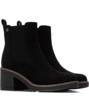 REFRESH 173039 STIVALETTO CHELSEA NERO CON TACCO BLOCCO NEGRO
