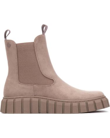 REFRESH 173088 TAUPE CHELSEA STIEFELETTE MIT PROFILSOHLE TAUPE