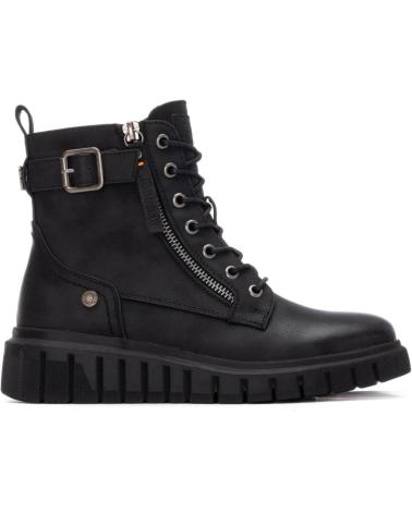 REFRESH 173210 SCHWARZE STIEFELETTE MIT SCHNÜRUNG UND SEITLICHEM REISSVERSCHLUSS NEGRO