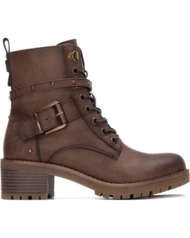STIVALETTO REFRESH 173247 TORTORA CON LACCI, CERNIERA E TACCO BLOCCO TAUPE