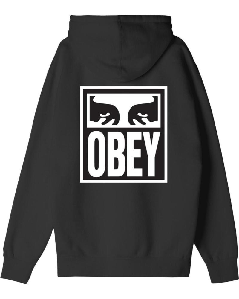 OBEY FELPA CON CAPPUCCIO EYES ICON NERA NAN