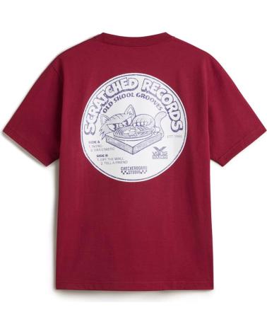 T-SHIRT VANS SCRATCHED RECORDS SS BORDEAUX NAN
