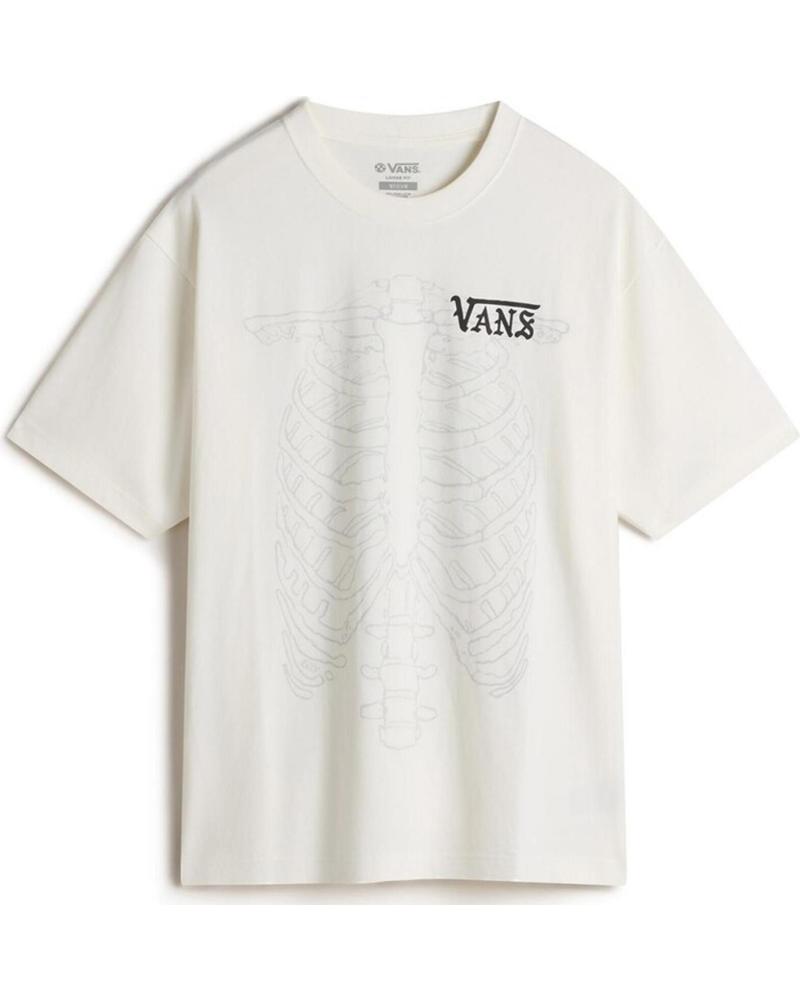 CAMISETA REVERSIBLE VANS MTE RIBCAGE SS BLANCO MARFIL - VANS OFF THE WALL NAN