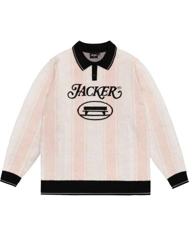 JACKER MAGLIA POLO PALERM IN MAGLIA ROSA BEIGE NAN