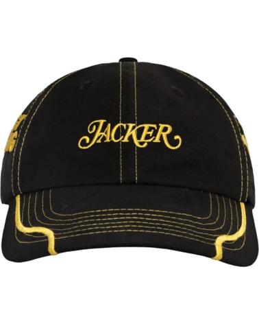 GORRA JACKER DOGGY RACING NEGRA Y AMARILLA NAN