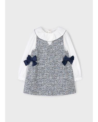 MAYORAL MODA INFANTIL NINA 4 990 036 VESTICO PICHI COMBIBADO OCEANO AZUL MARINO