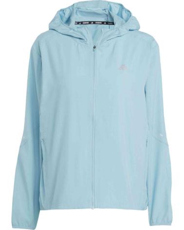 CORTA-VENTO ADIDAS RUN IT JACKET JM5745 PARA MULHER - AZUL CLARO NAN
