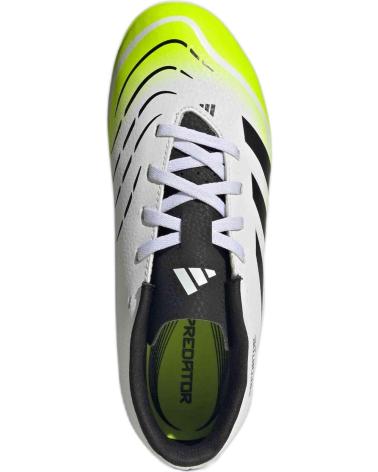 ADIDAS PREDATOR CLUB FG/MG JUNIOR JH8868 FUSSBALLSCHUHE - WEISS/SCHWARZ/GELB AMARILLO