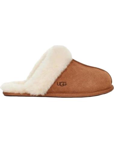 UGG ZAPATILLAS DE CASA CLÁSICAS DE PIEL DE OVEJA PARA MUJER - MARRÓN CASTAÑO MARRON