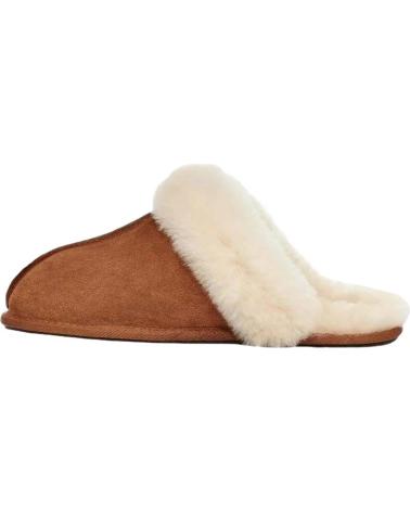 UGG CHINELOS CLÁSSICOS DE PELE DE OVELHA PARA MULHER - CASTANHO CASTANHO MARRON