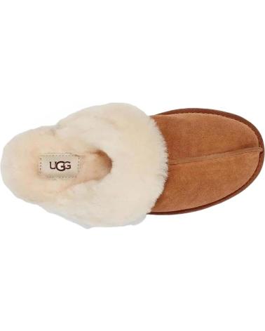 UGG CHINELOS CLÁSSICOS DE PELE DE OVELHA PARA MULHER - CASTANHO CASTANHO MARRON