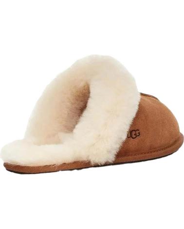 UGG CHINELOS CLÁSSICOS DE PELE DE OVELHA PARA MULHER - CASTANHO CASTANHO MARRON
