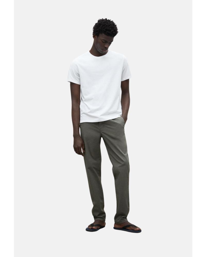 T-SHIRT A MANICHE CORTE ECOALF VENT 0831-000 IN COTONE RICICLATO BIANCO BLANCO