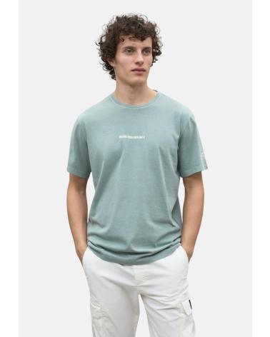T-SHIRT A MANICHE CORTE ECOALF ALMERA 0803-143 IN COTONE BIOLOGICO VERDE VERDE