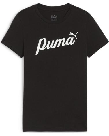 T-SHIRT MANCHES COURTES PUMA ESS SCRIPT NOIR NEGRO