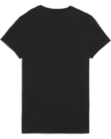 PUMA CAMISETA MANGA CORTA ESSENTIALS LOGO LAB NEGRA NEGRO