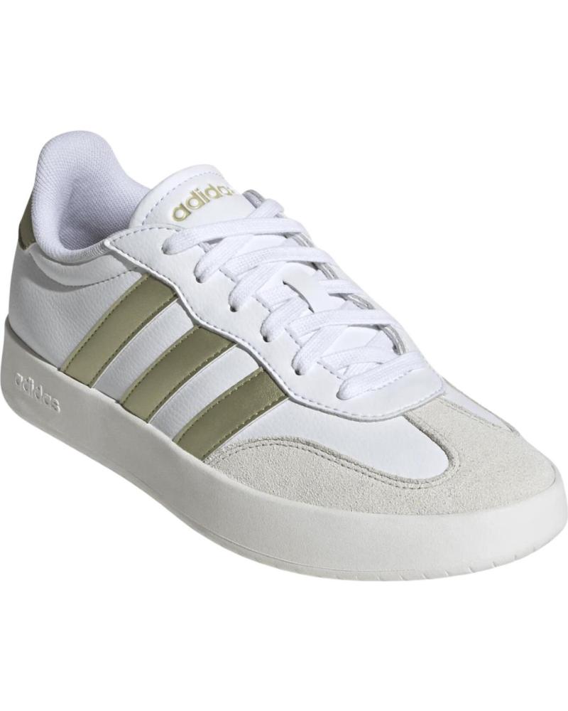 SNEAKERS CASUAL ADIDAS BIANCHE CON STRISCE DORATE NAN