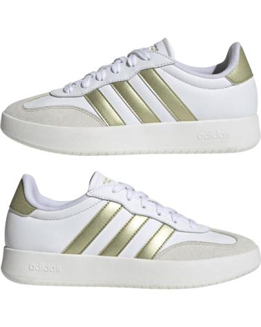 SNEAKERS CASUAL ADIDAS BIANCHE CON STRISCE DORATE NAN