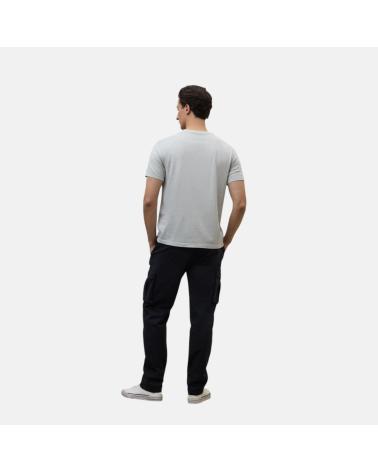 ECOALF T-SHIRT A MANICHE CORTE GRIGIO CHIARO NAN