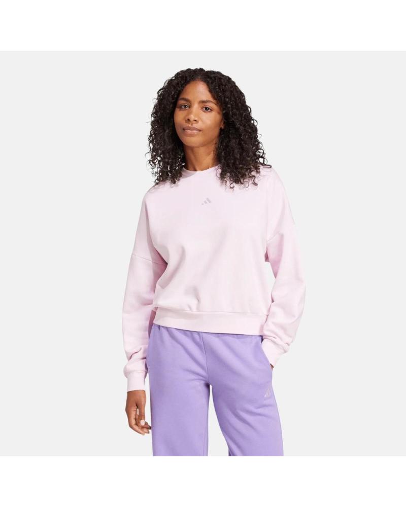 ADIDAS ESSENTIALS FELPA FRENCH TERRY ROSA CLARO NAN