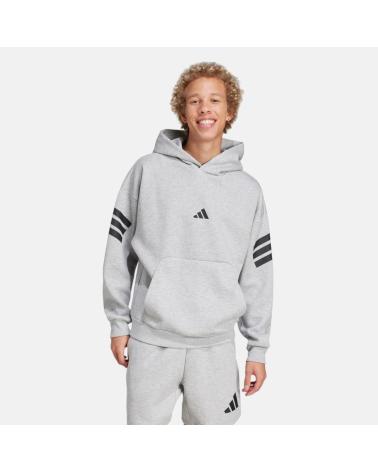 ADIDAS 3-STRIPES GREY HOODIE GRIS