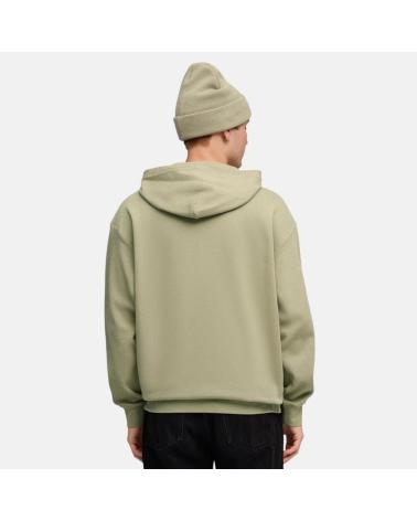 PUMA FELPA CON CAPPUCCIO ESSENTIALS UOMO VERDE OLIVA NAN