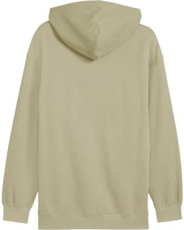 PUMA FELPA CON CAPPUCCIO ESSENTIALS UOMO VERDE OLIVA NAN