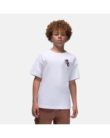 JORDAN CAMISETA INFANTIL JORDAN DE MANGA CORTA BLANCA CON LOGO NAN