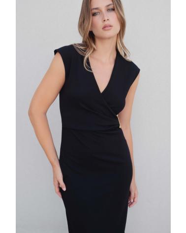 ABITO MIDI IN MAGLIA PUNTOSALAO CON APPLICAZIONE DORATA - VARI COLORI VARIOS COLORES