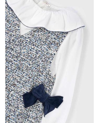 MAYORAL MODA INFANTIL NINA 4 990 036 VESTICO PICHI COMBIBADO OCEANO AZUL MARINO