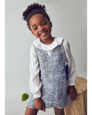 MAYORAL MODA INFANTIL NINA 4 990 036 VESTICO PICHI COMBIBADO OCEANO AZUL MARINO