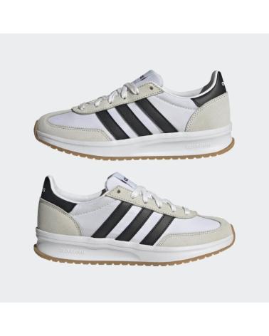 TÊNIS ADIDAS RUN 70S BRANCOS COM LISTRAS PRETAS BLANCO