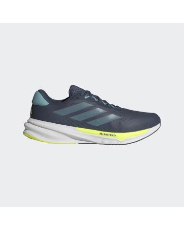 ADIDAS RUNNING SHOES NAVY BLUE WITH NEON YELLOW DETAILS NAN