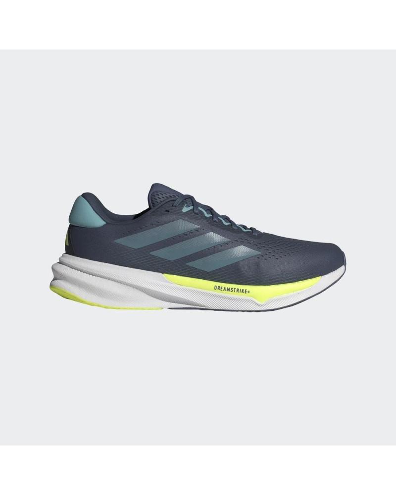 ADIDAS RUNNING SHOES NAVY BLUE WITH NEON YELLOW DETAILS NAN