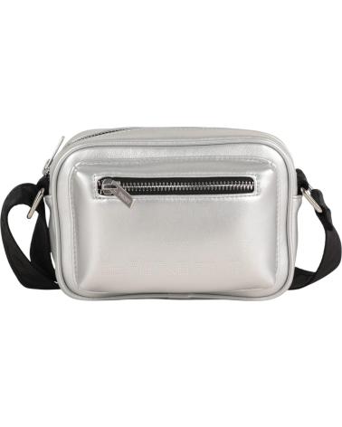 BOLSO BANDOLERA DKNY PLATEADO METÁLICO NAN