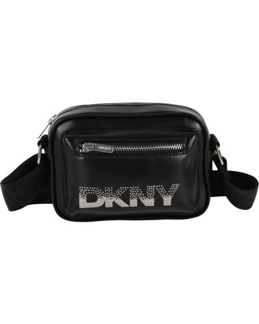 BOLSO BANDOLERA DKNY NEGRO CON LOGO NAN