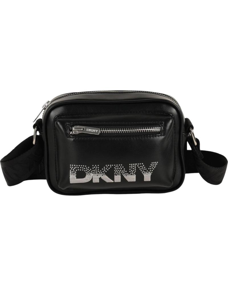BOLSO BANDOLERA DKNY NEGRO CON LOGO NAN