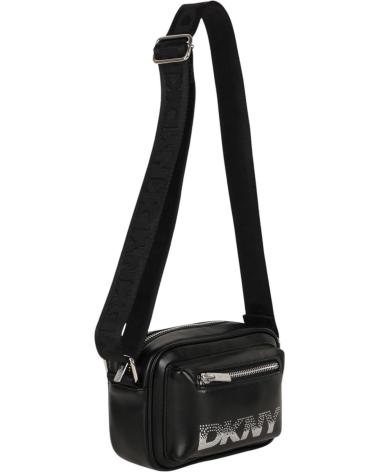 BOLSO BANDOLERA DKNY NEGRO CON LOGO NAN