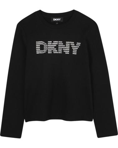 CAMISETA MANGA LARGA DKNY NEGRA CON LOGO NAN