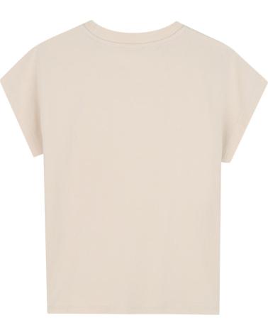 CAMISETA MANGA CORTA DKNY BEIGE CON LOGO PARA NIÑA NAN