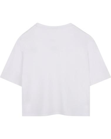 DKNY KURZARM-T-SHIRT AUS WEISSER BAUMWOLLE MIT GESTICKTEM LOGO NAN