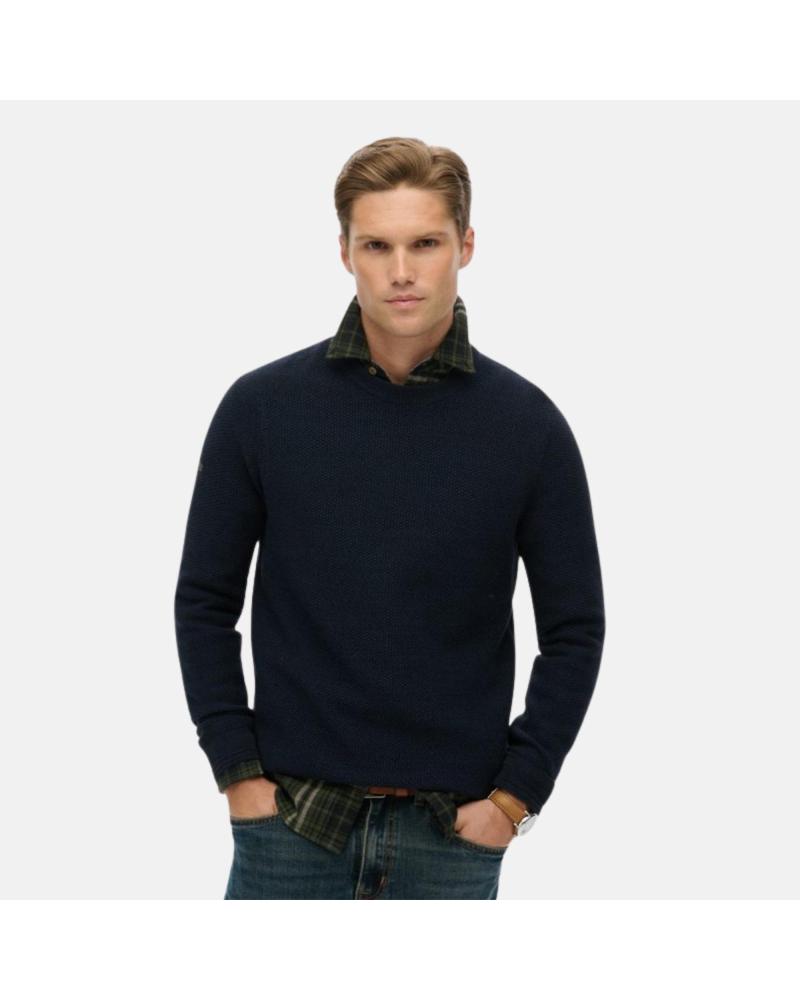 PULL ZIPPÉ À COL MONTANT SUPERDRY POUR HOMME NAN